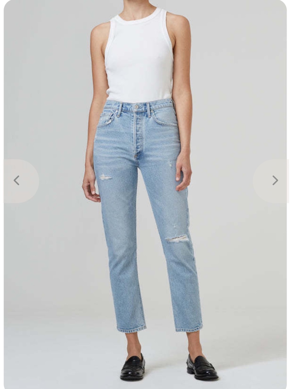 Citizens Of Humanity Light Blue Straight Leg Jeans